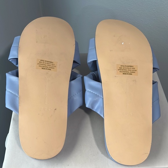 New French Connection Hayden Criss-Cross Flip Flop Slide Sandals - Picture 12 of 13